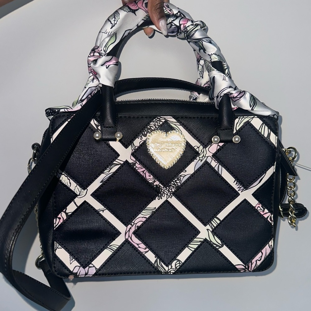 Betsey Johnson Unique Big Black Bag